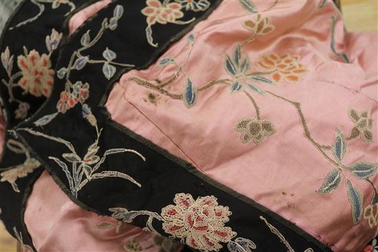 Two Chinese silk robes